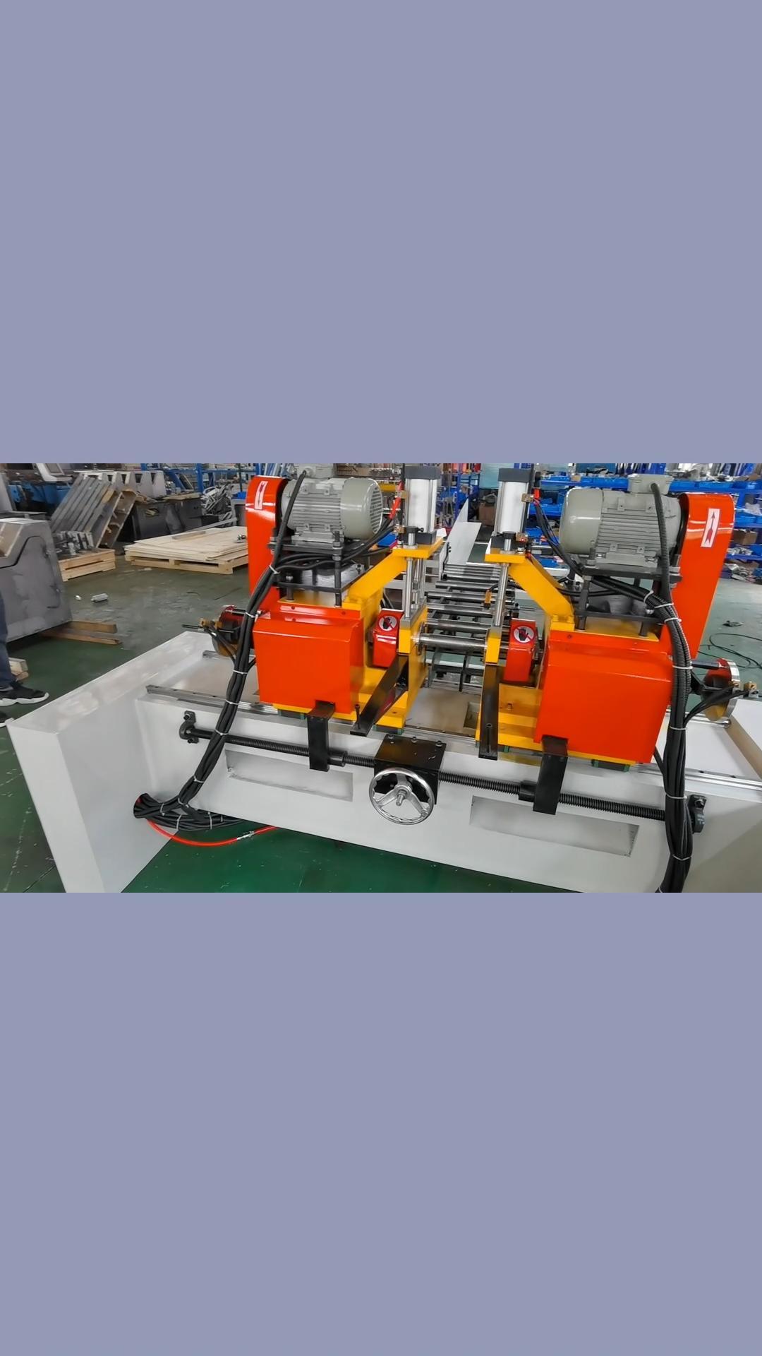 圆管自动上料双头倒角机