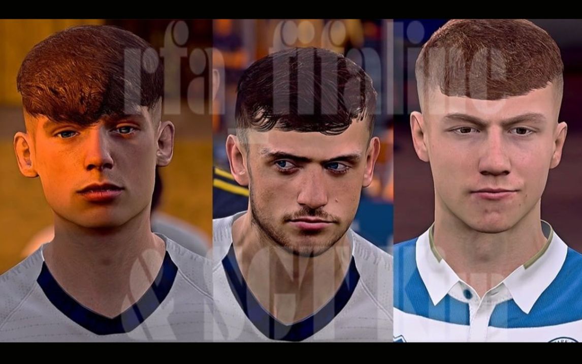 fifa20脸补包:热刺新星帕洛特/克拉克/鲍登脸补预览tottenham hotspur