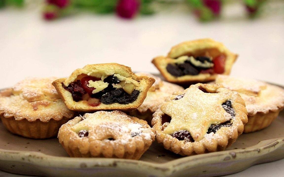 英式圣诞mince pie:杂果內馅,星星烙印