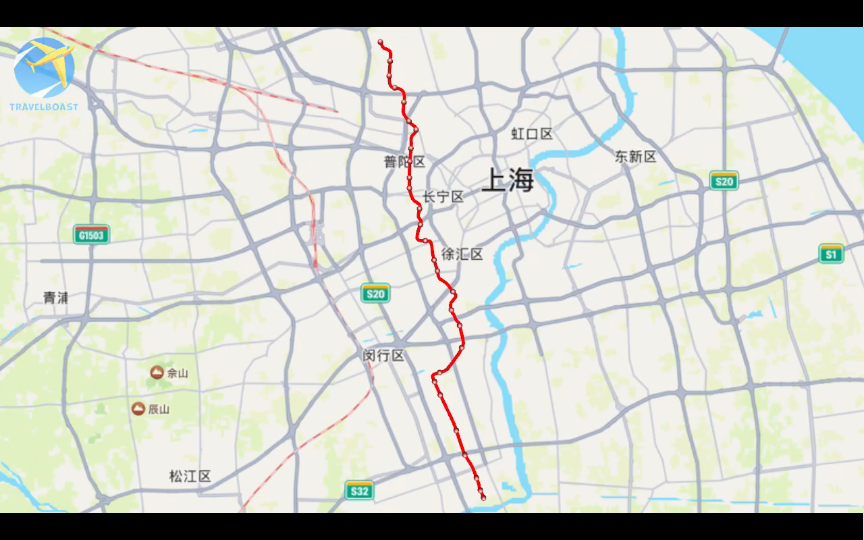 上海轨道交通15号线早期方案行驶路线(祁华路江川路)哔哩哔哩bilibili