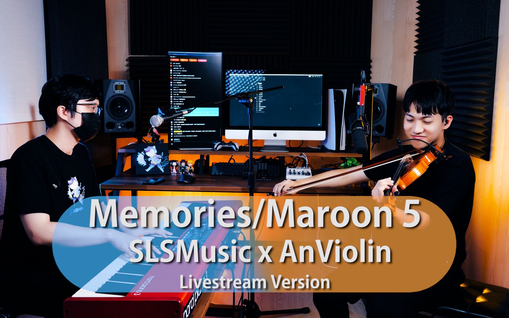 Maroon 5《Memories》Live stream Version | Violin【Cover by AnViolin】and @SLSMusic哔哩哔哩bilibili