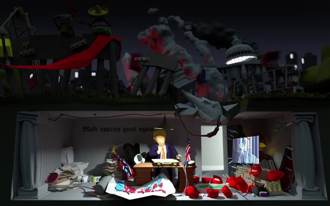 trumps last day in office _ mitsi studio_哔哩哔哩_bilibili