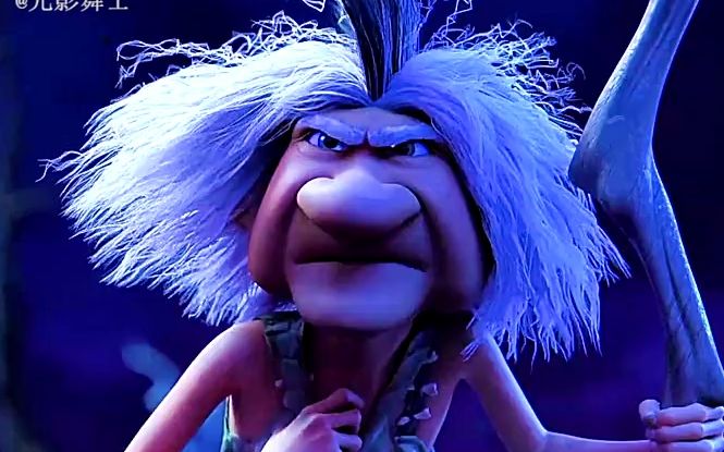 【疯狂原始人】这个奶奶炸天啊,8块腹肌._哔哩哔哩_bilibili