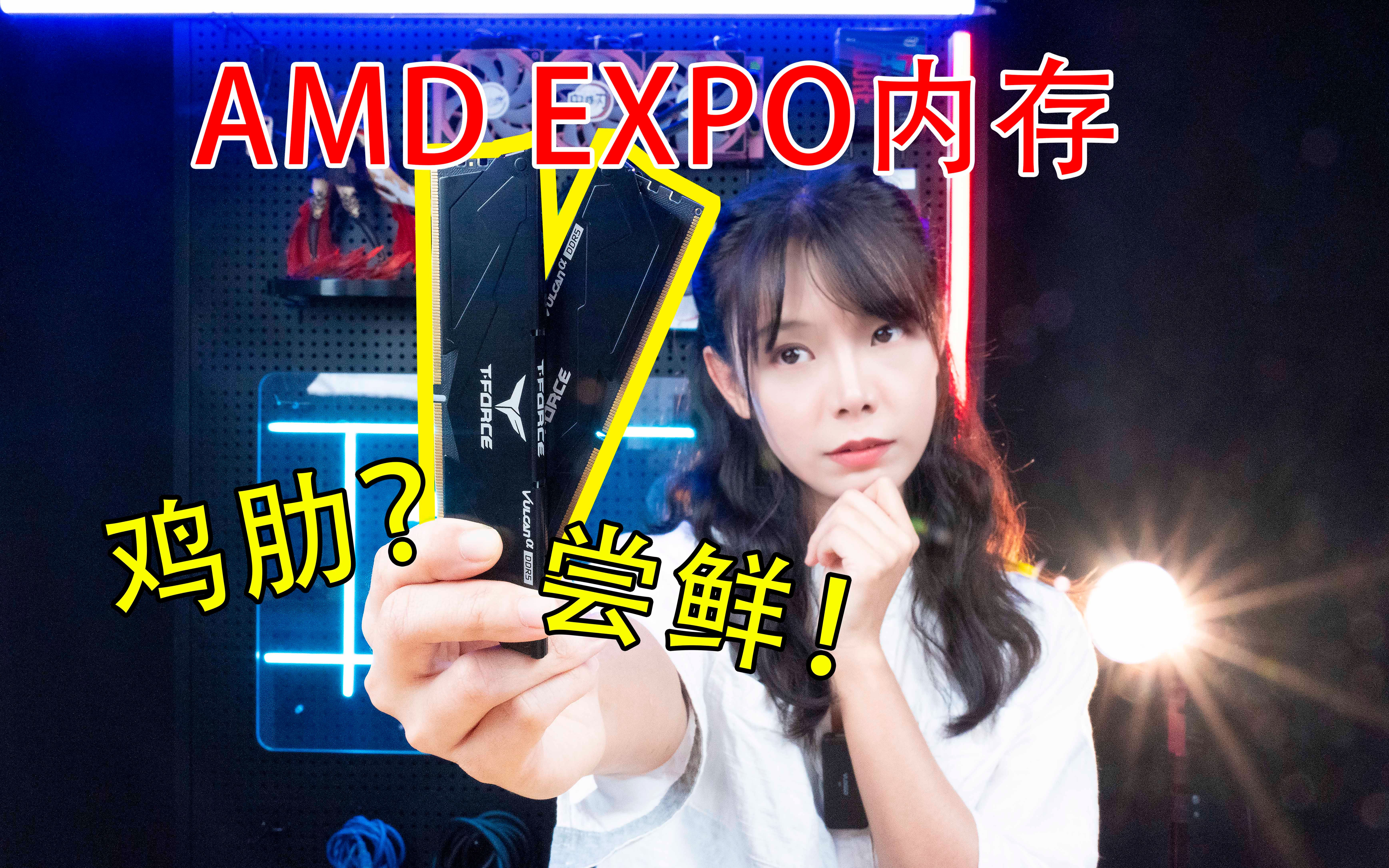 对标XMP!?D5时代的AMD EXPO内存终于来了十铨TFORCE火神DDR5内存测评体验哔哩哔哩bilibili