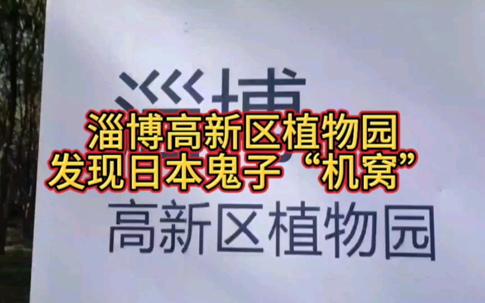 在山东淄博高新区植物园游玩,偶然发现了当年日本鬼子的“机窝”,当地老百姓称之为“飞机窝子”,即飞机掩体.哔哩哔哩bilibili