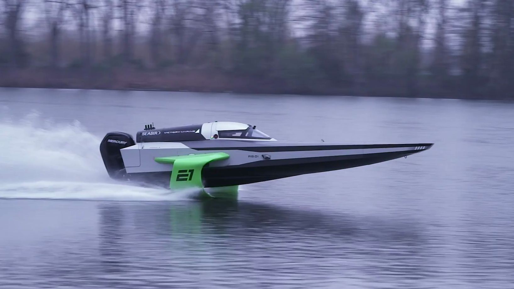 E1电动摩托艇Onthewater testing RaceBird Prototype 1 flies for the first time INSI哔哩哔哩bilibili