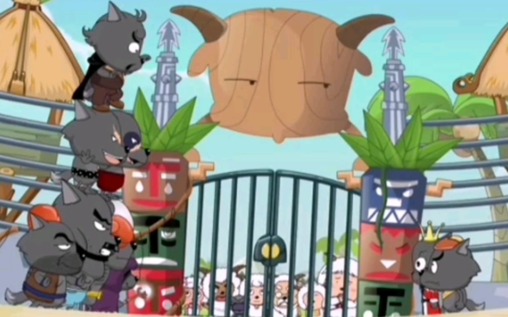 [喜羊羊与灰太狼]小灰灰被欺负,灰太狼夫妇对战七大恶狼!