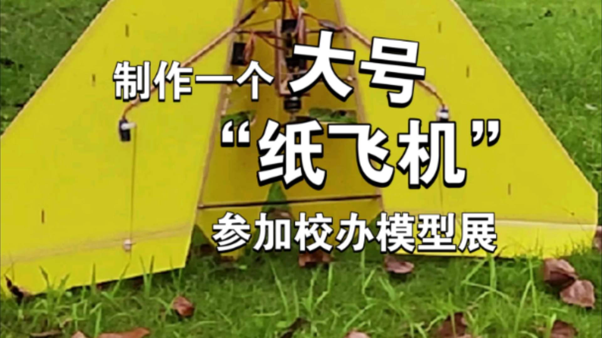 制作一个大号纸飞机参加校办模型展