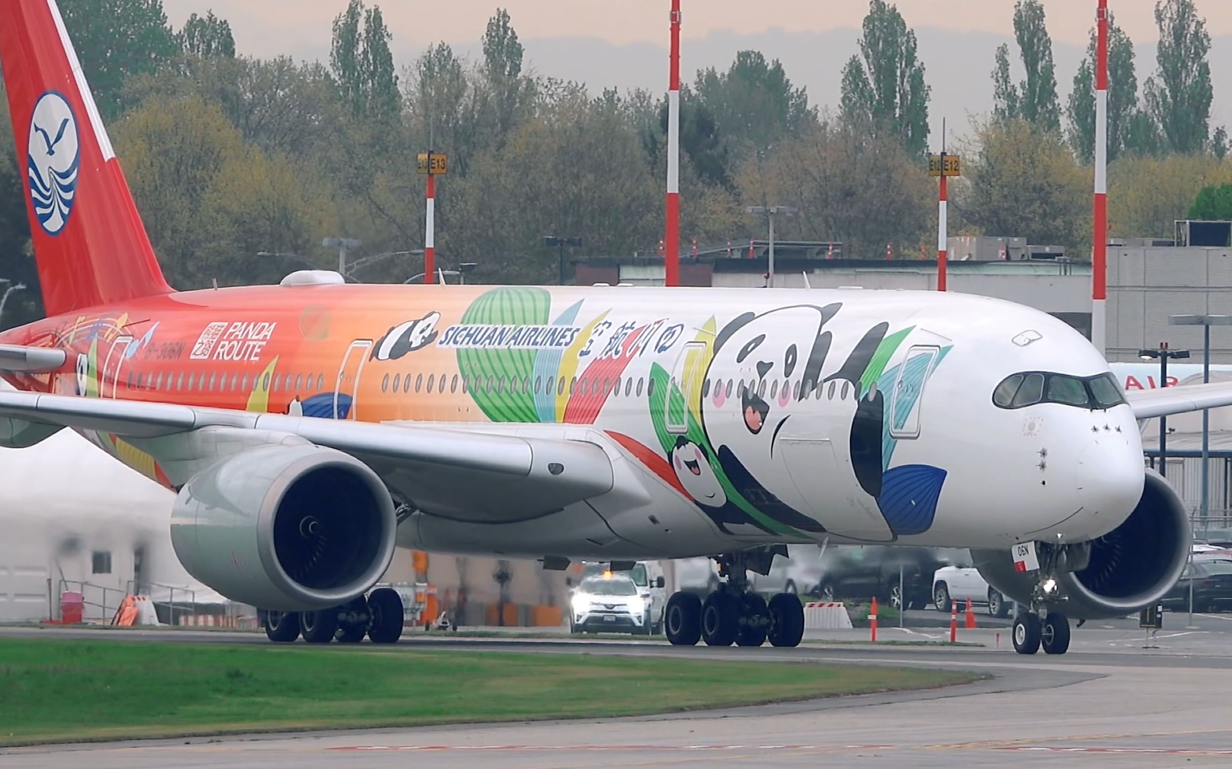 eyetrapper加拿大温哥华起降四川航空a350南航a380加航a330a220东航a