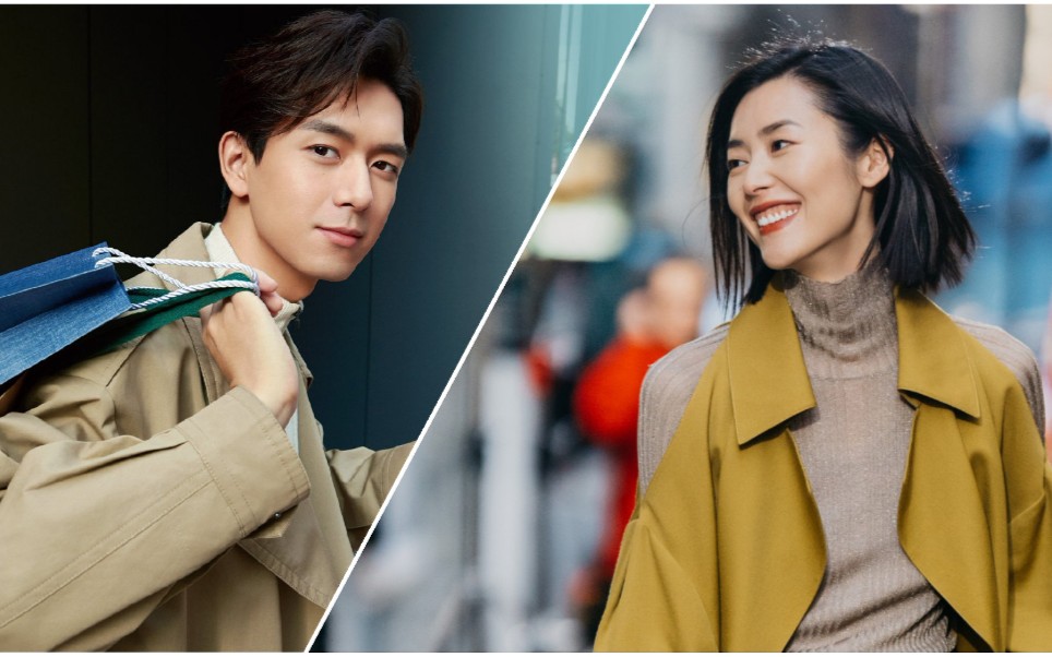 李现刘雯身材巨a的都市时尚男女踩点