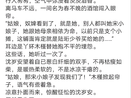 《重生换亲:短命夫君归我喽》沈岁安陆渊小说阅读TXT沈岁安从窒息感醒来的时候,发现自已是在马车里打了个瞌睡.哔哩哔哩bilibili