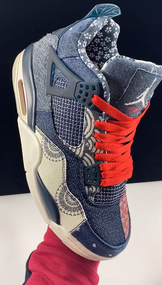 aj4蓝白!刺子绣!尺码36-47.