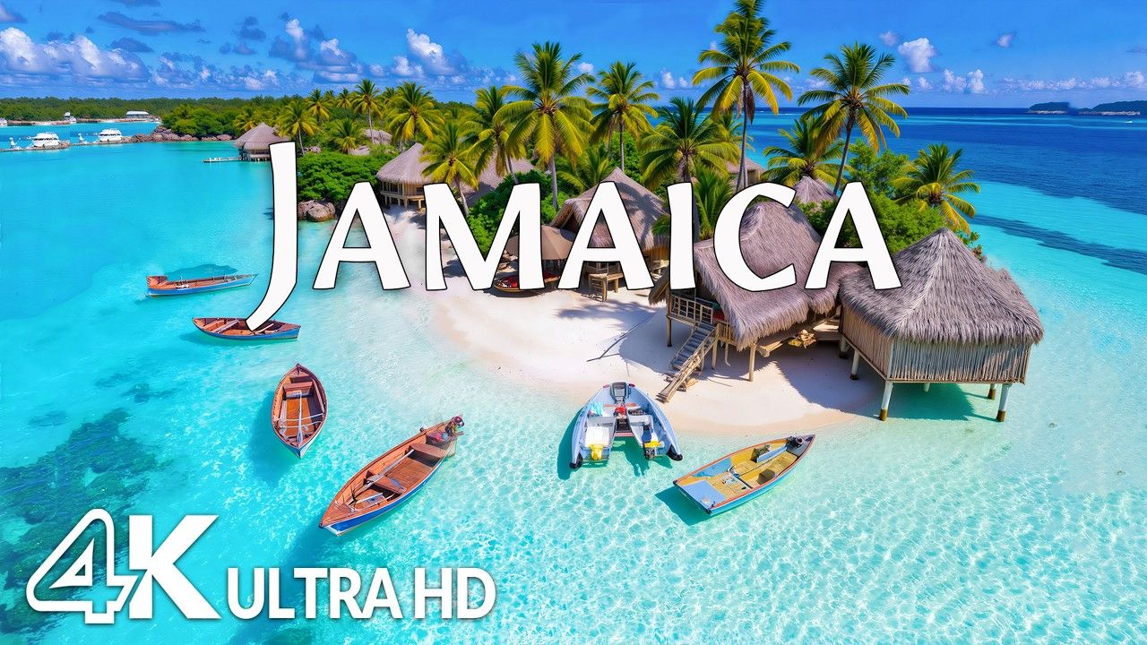牙买加 4K – 七英里海滩、清澈见底的海水和美丽的热带天堂