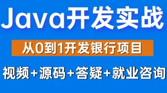 Download Video: 全网唯一银行驻场开发项目丨Java项目实战开发丨springboot项目实战丨java真实企业项目丨java项目实战教程丨redis项目实战丨kafka实战