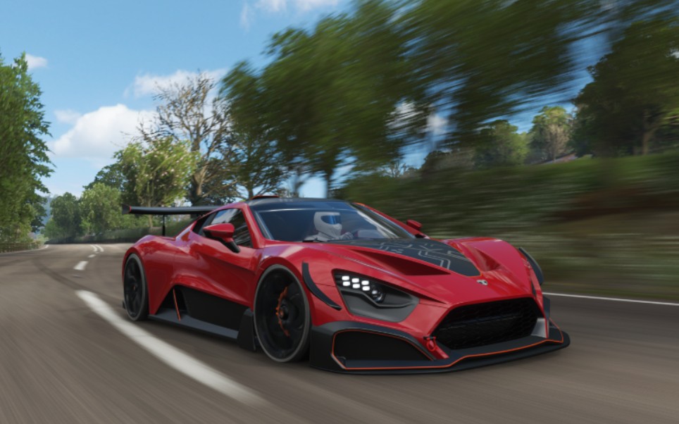 极限竞速地平线4 环岛 丹麦跑车zenvo tsr-s