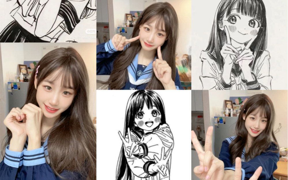 跟着明日酱学拍照咯～ (*≧▽≦) 太可爱啦