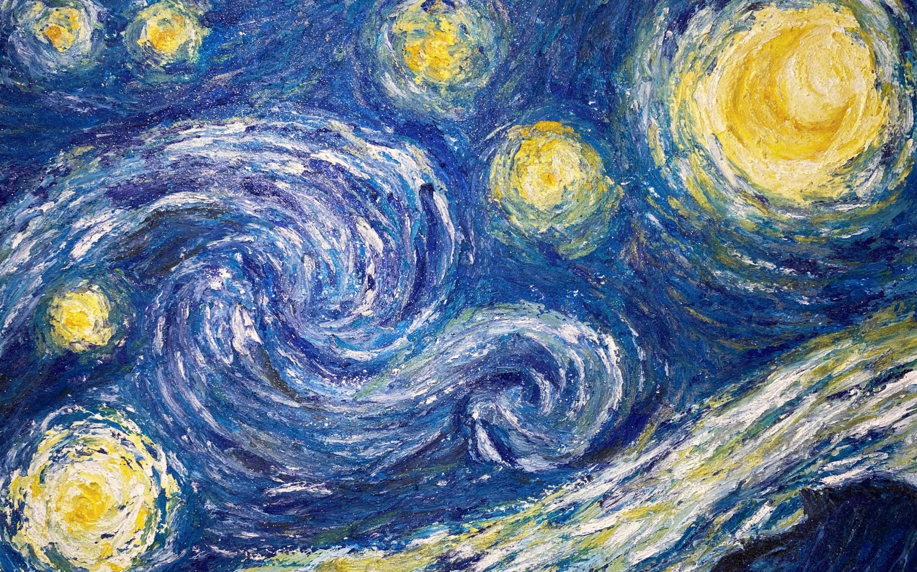 梵高星月夜原图 壁纸图片