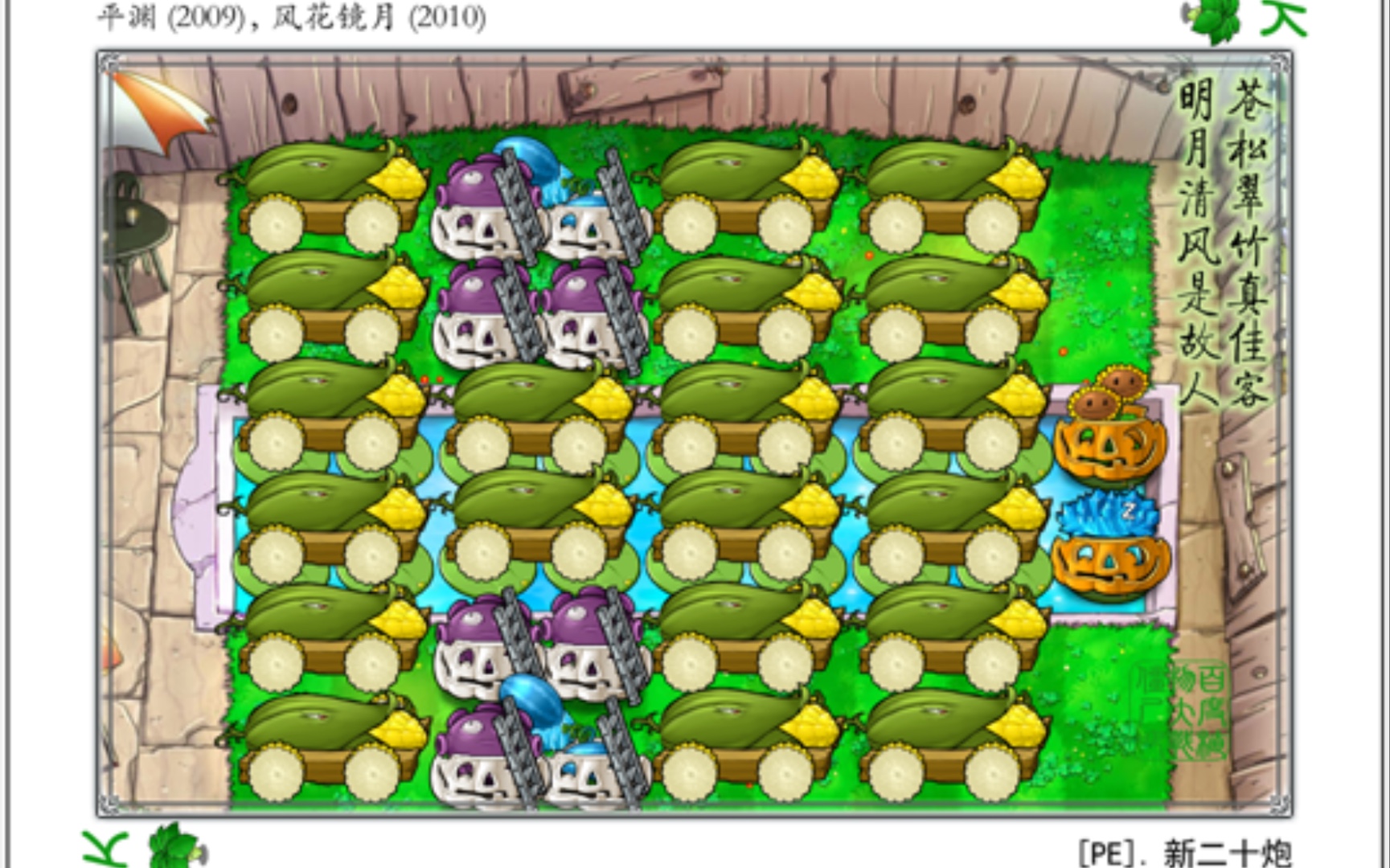 pe.新二十炮(手控) 植物大战僵尸pvz泳池无尽 新20炮