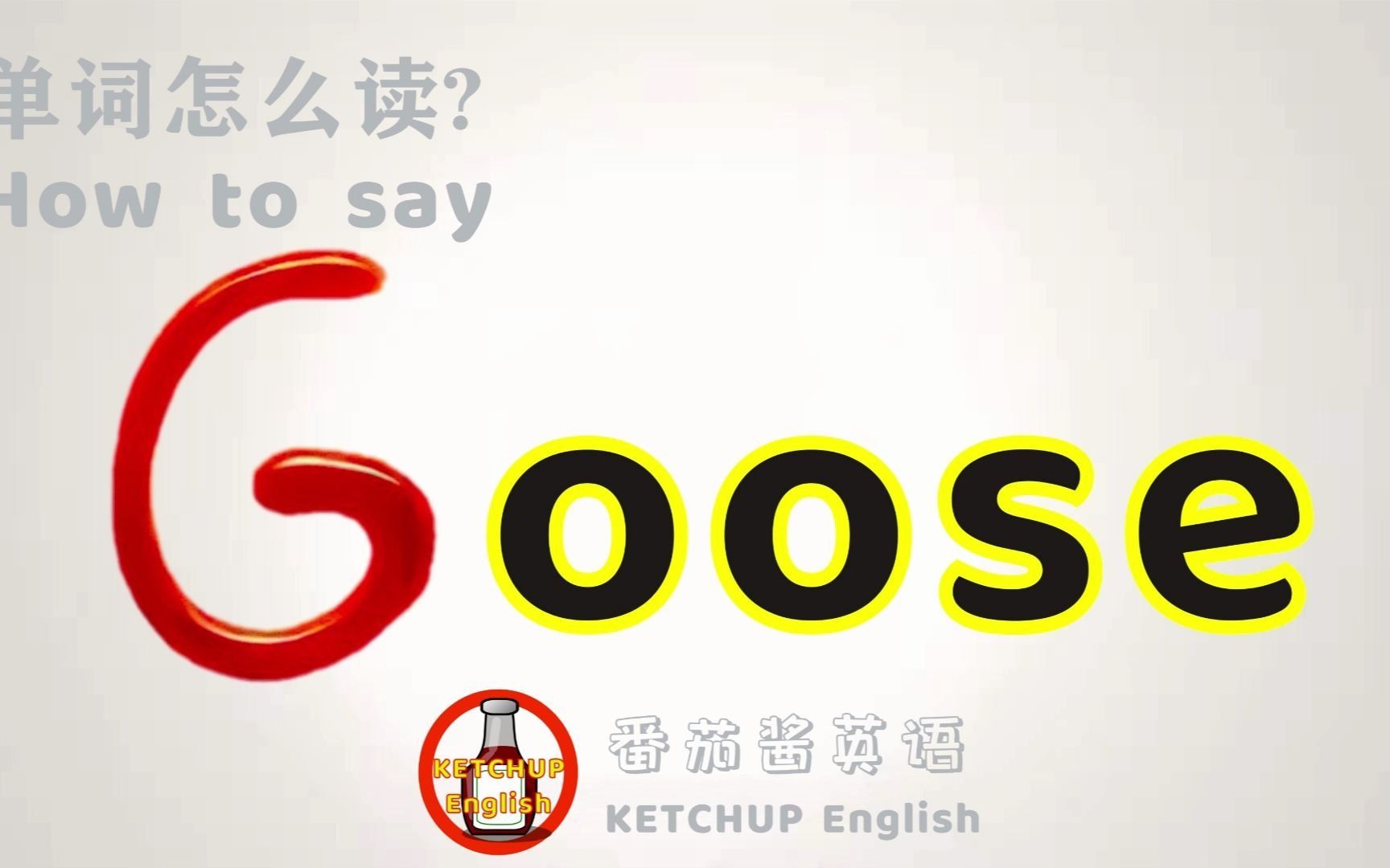 外教发音|How To Pronounce Goose【鹅】怎么读?|学单词背单词哔哩哔哩bilibili