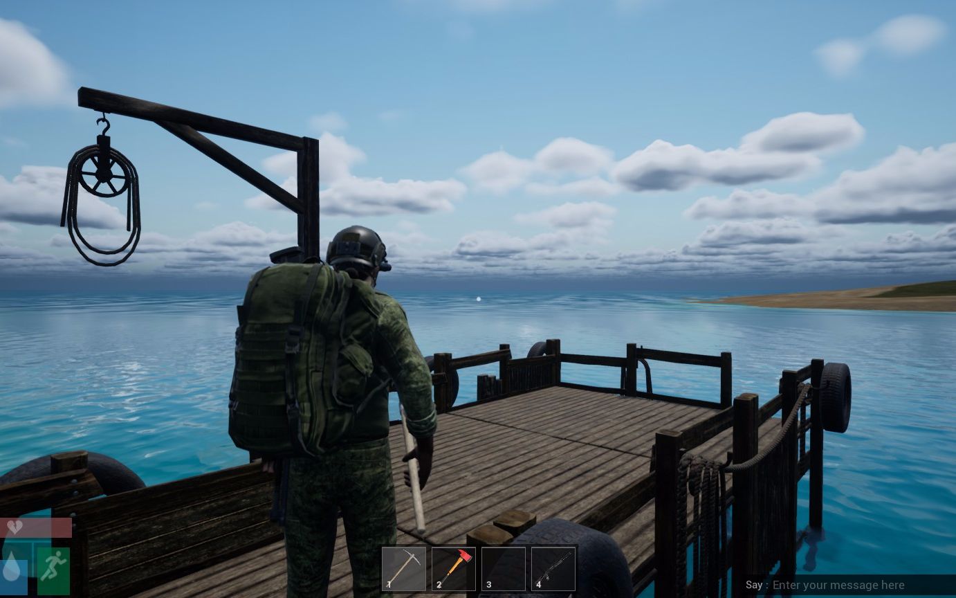 类似h1z1和dayz及七日杀的游戏afterinfection,捡空投路上偶遇其它