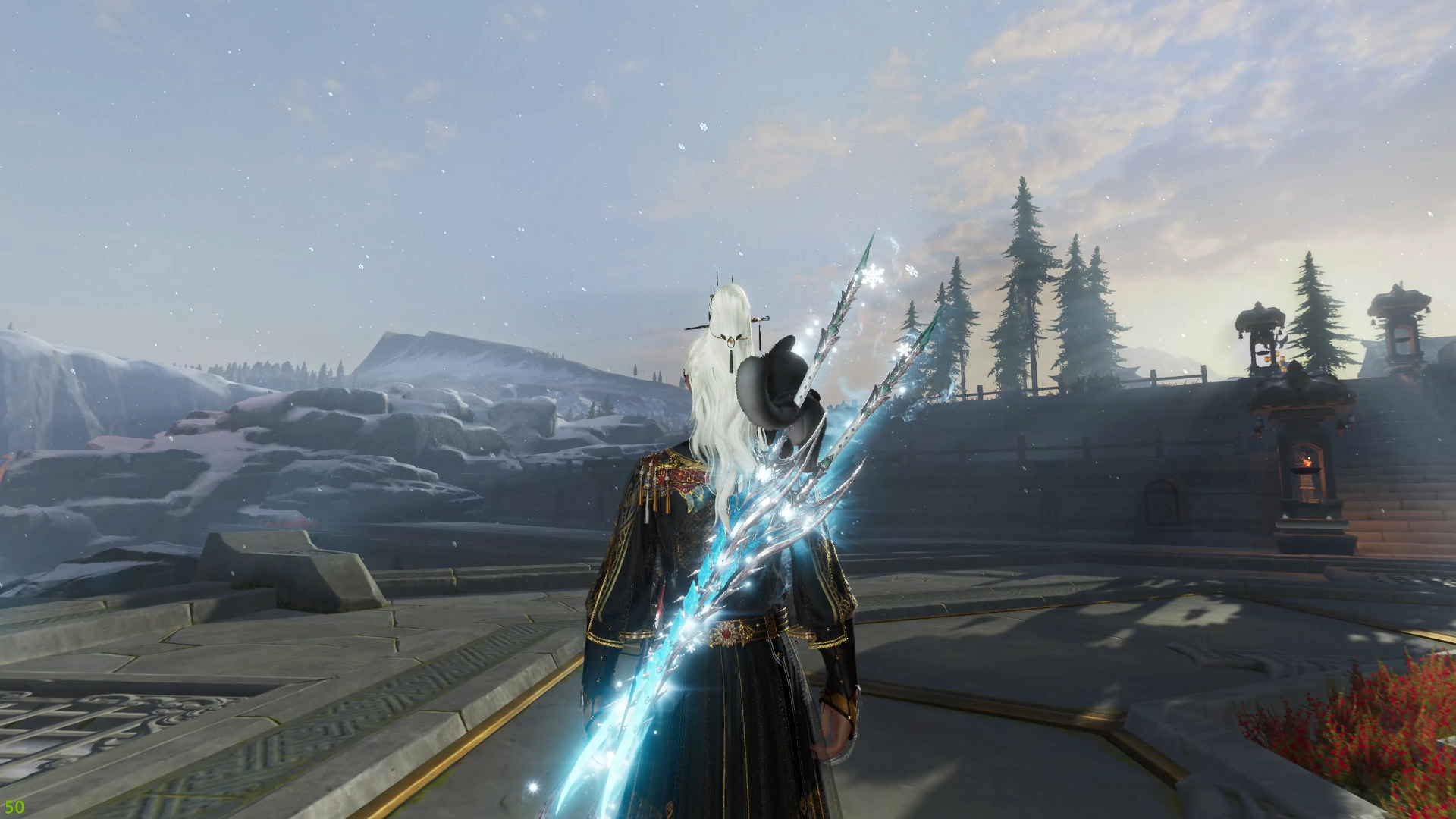 凌雪阁 第九届大师赛武器-坠雪渊 实装展示