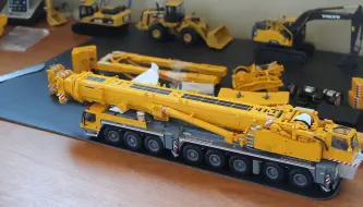 Tải video: #0083#搬0020_模型_1/50 WSI 利勃海尔LTM1500起重机模型开箱介绍