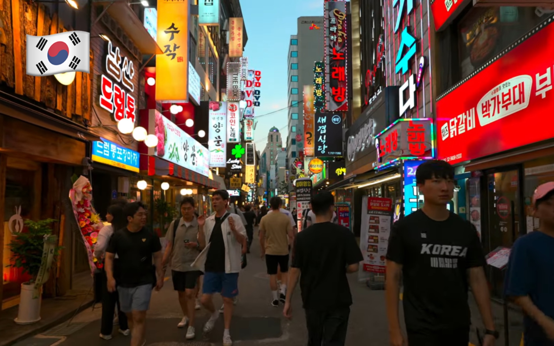 【超清】8月夏季夜间漫步游韩国首尔小巷|仁寺洞和乙支路 拍摄日期:2023.8.4哔哩哔哩bilibili