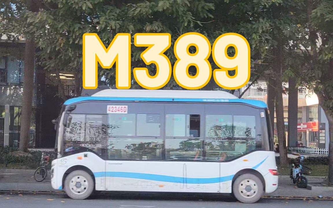 【深圳公交】巴士集团m389路(福田区委)pov前方展望