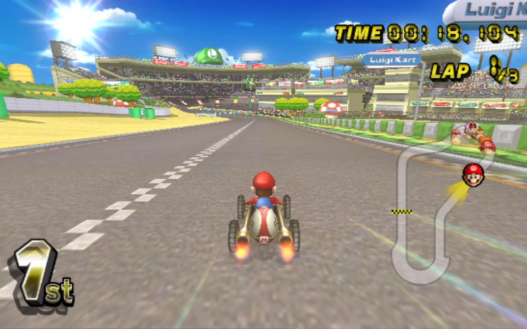 马里奥赛车7 蘑菇杯 (速度50)冠军