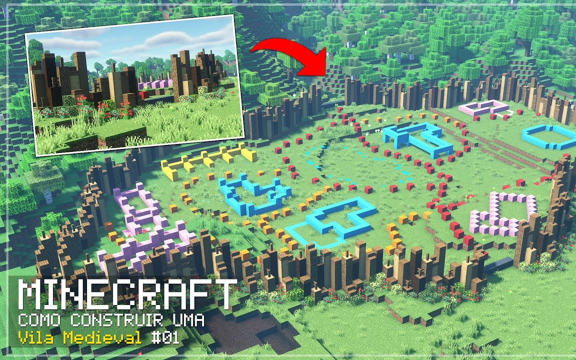 [图]【Minecraft建筑教程】如何打造中世纪村庄墙