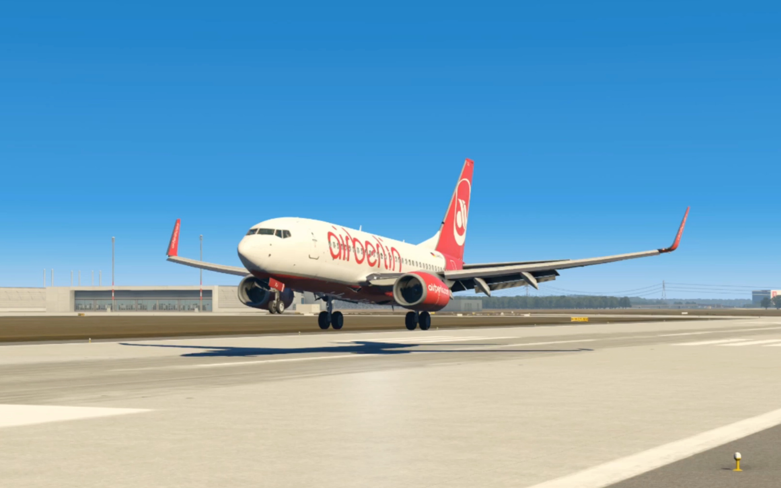 柏林航空37-700降落柏林勃兰登堡机场(eddb)