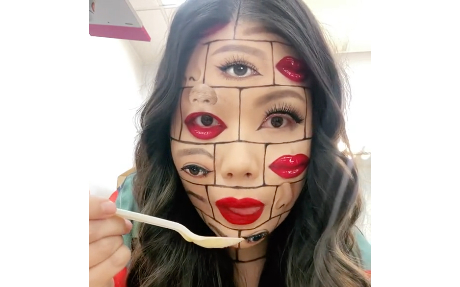 脸绘视错觉的魅力