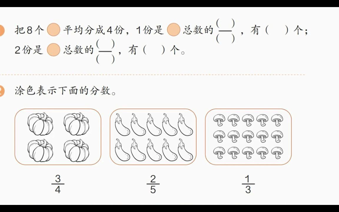 [图]分数的简单应用复习【人教版三年级上册第八单元】