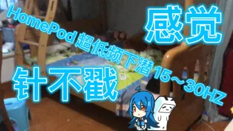 HomePod水管炮Animals 超低频下潜测试