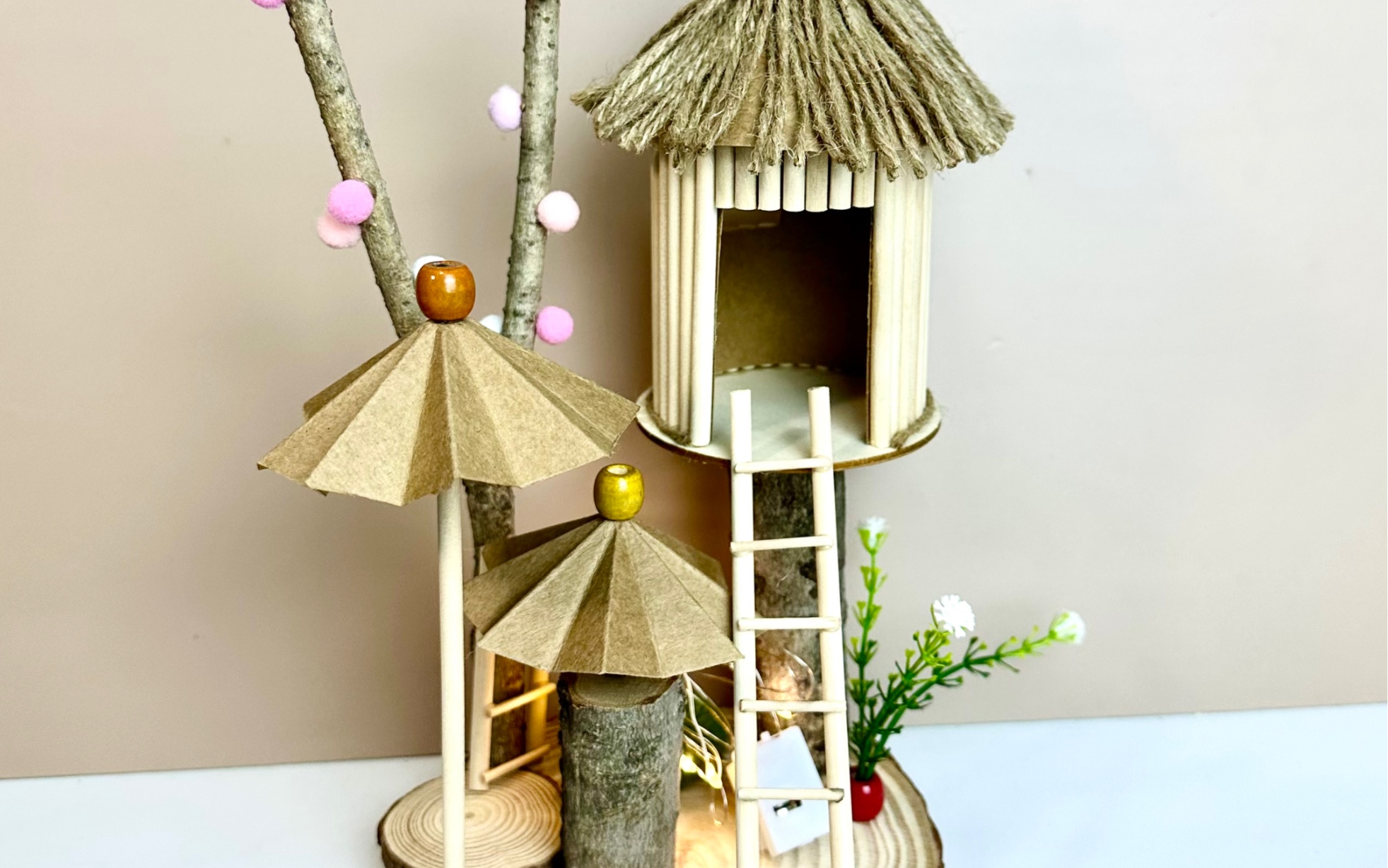 喜亲子手工树屋