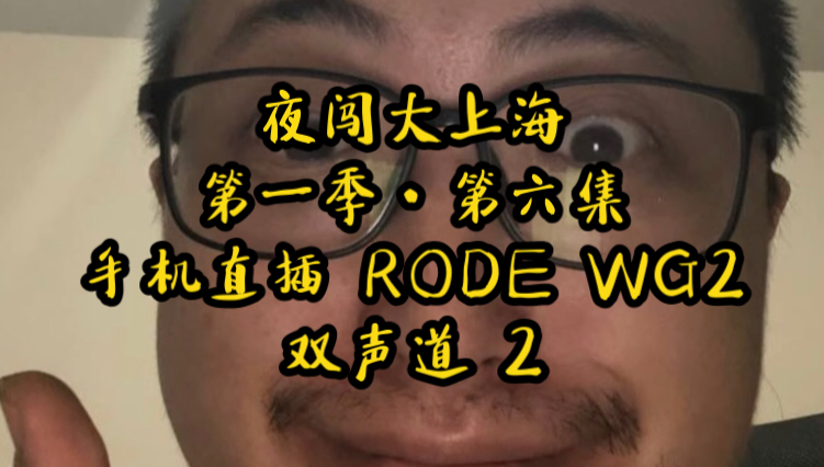 [HiRes] [4K30] [双声道]《csmx123 夜闯大上海》 第一季 第六集 手机直插 Rode Wireless Go II (分开) 2哔哩哔哩bilibili