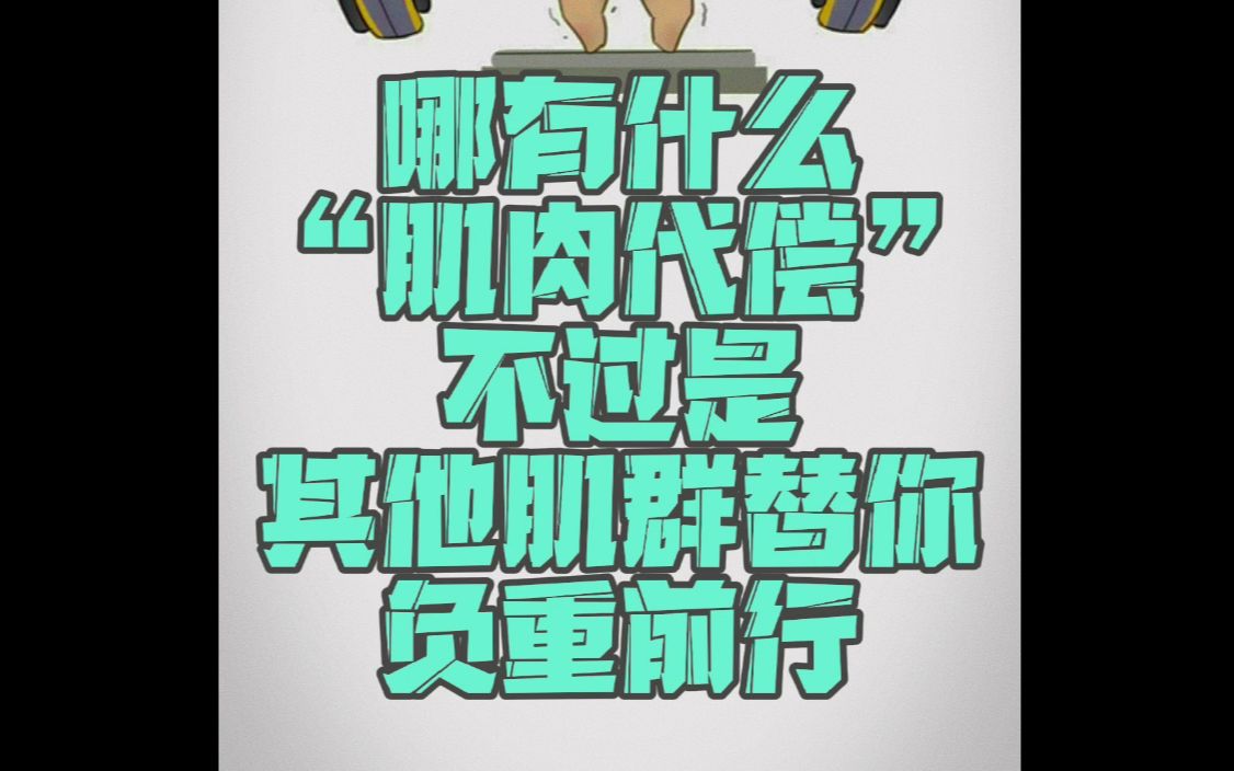 训练肌肉“代偿”?代偿也是身体基因赋予你的能力!哔哩哔哩bilibili