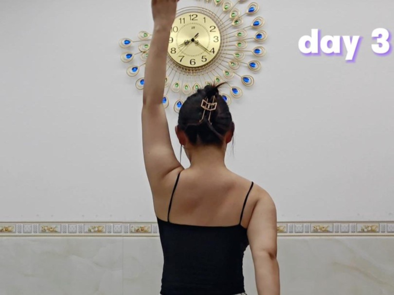 打卡第三天帕梅拉超强瘦手臂,这是我做过最累的手臂运动,看起来简单