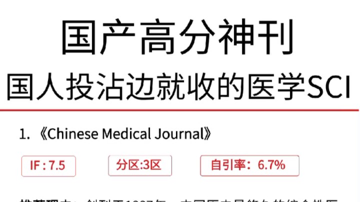 医学SCI,高分易投,命中率85%,基本不拒哔哩哔哩bilibili