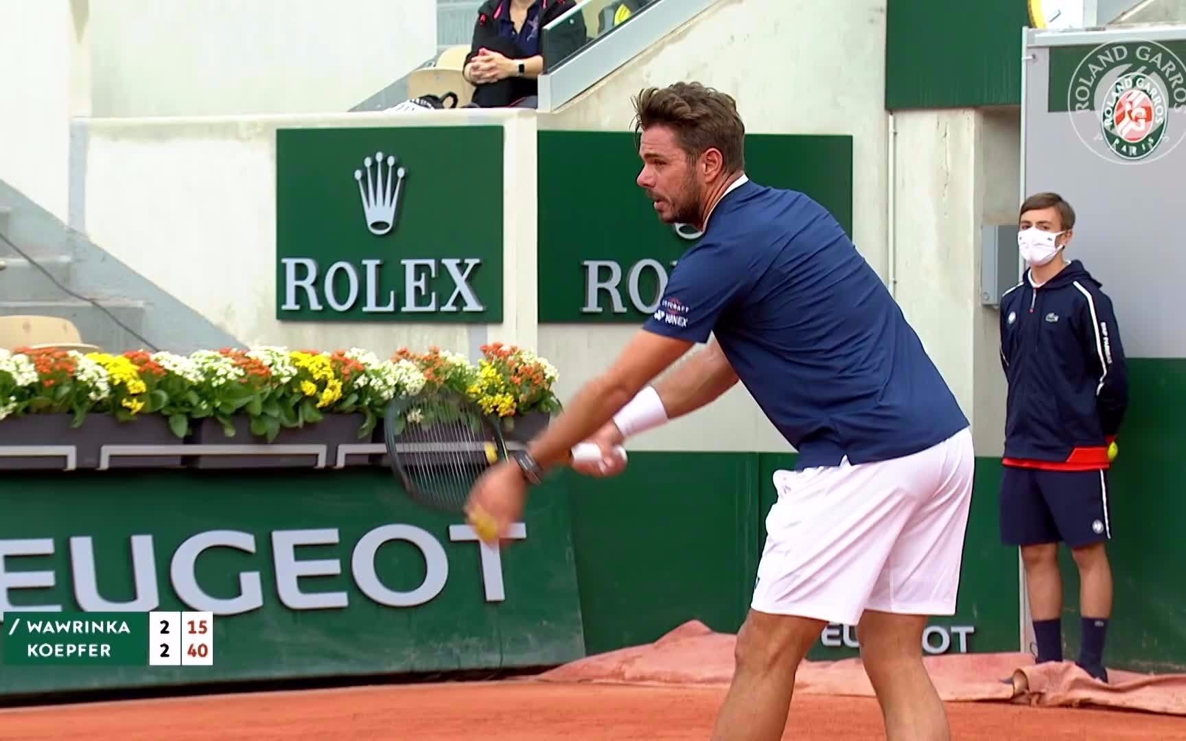 瓦林卡 vs 基弗 2020 法网R2 官方高清HL集锦 Stan Wawrinka vs Dominik Koepfer Garros 2020哔哩哔哩bilibili