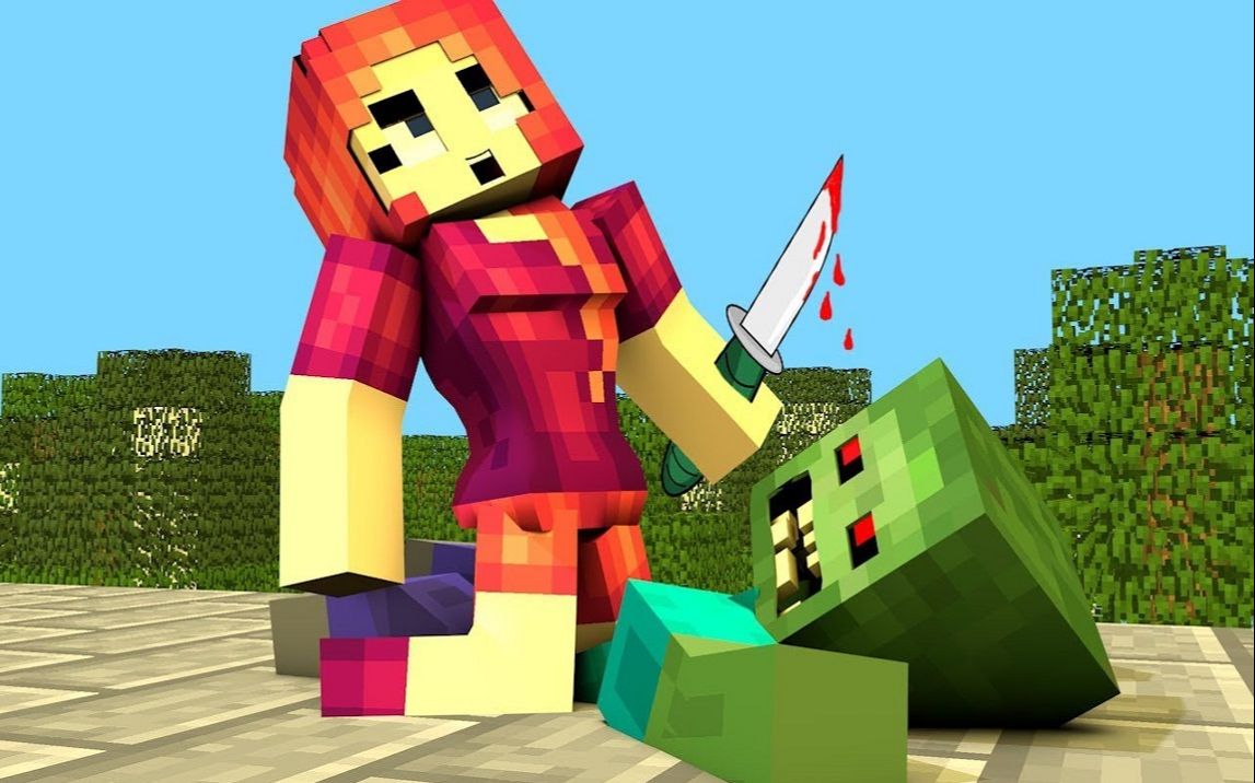 minecraft动画我勇猛的女朋友