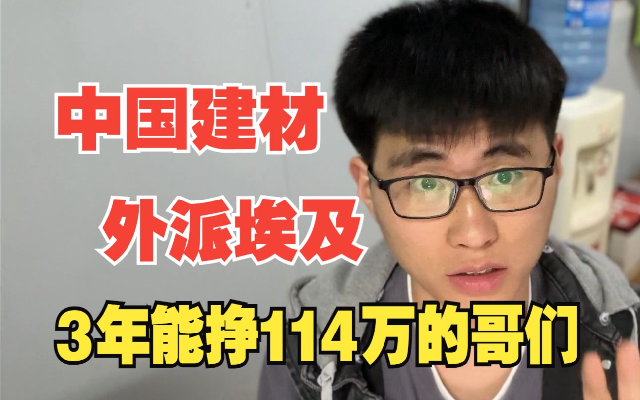 中国建材 外派埃及 3年挣114万的哥们 海外机会还是挺多的 !哔哩哔哩bilibili