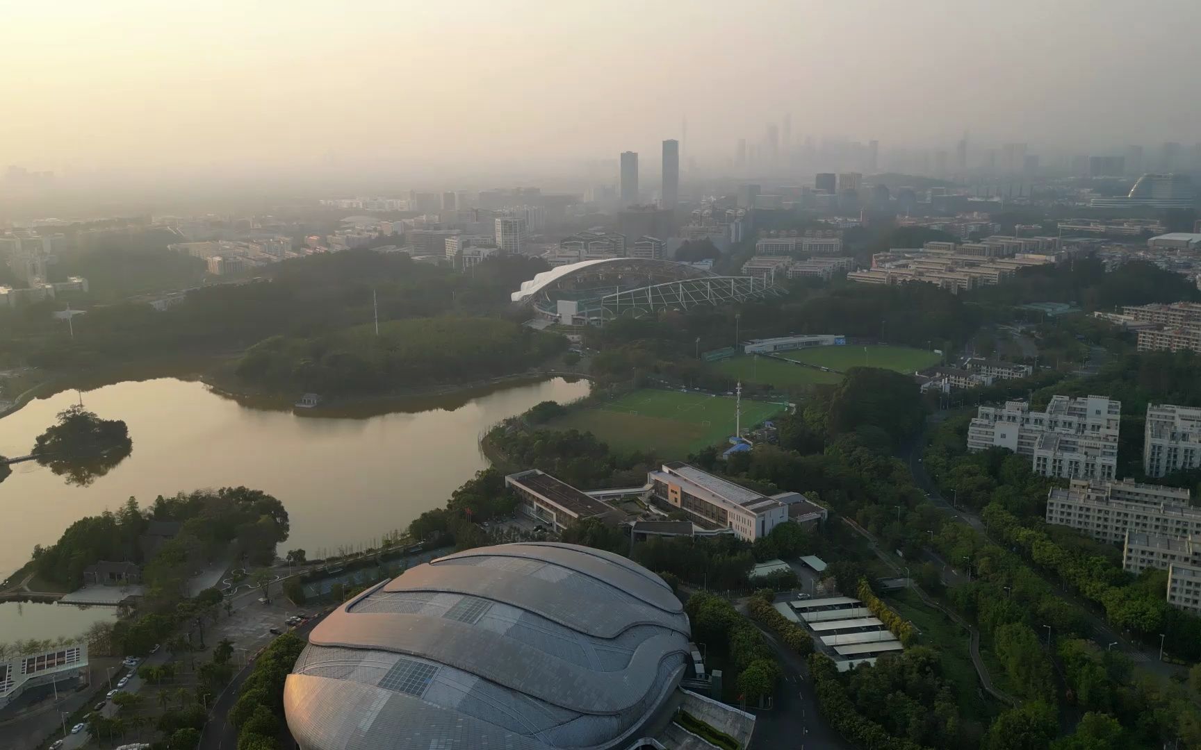 [航拍]广州大学城中心体育场