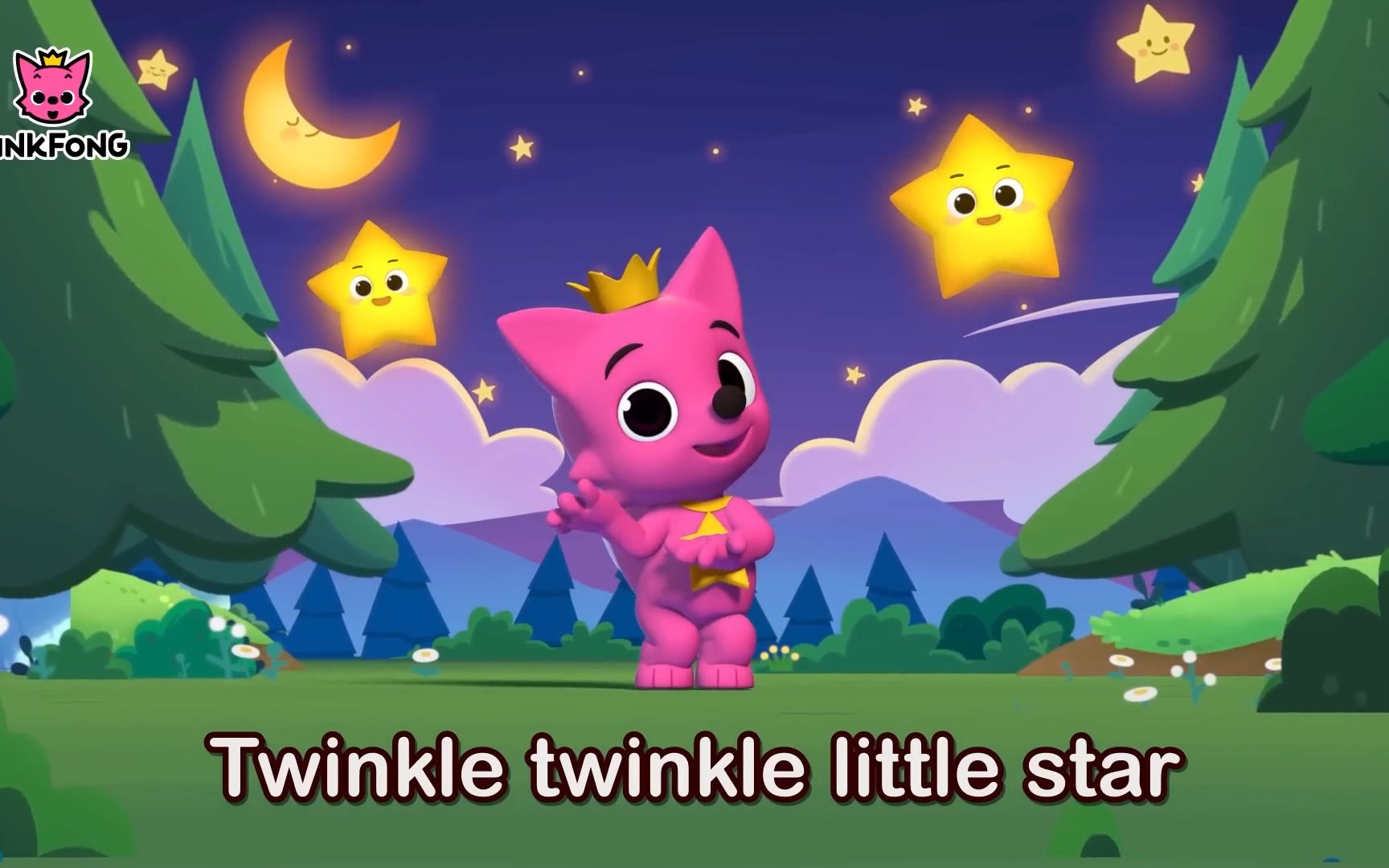 [图]Twinkle Twinkle Little Star碰碰狐英文启蒙儿歌童谣 小星星