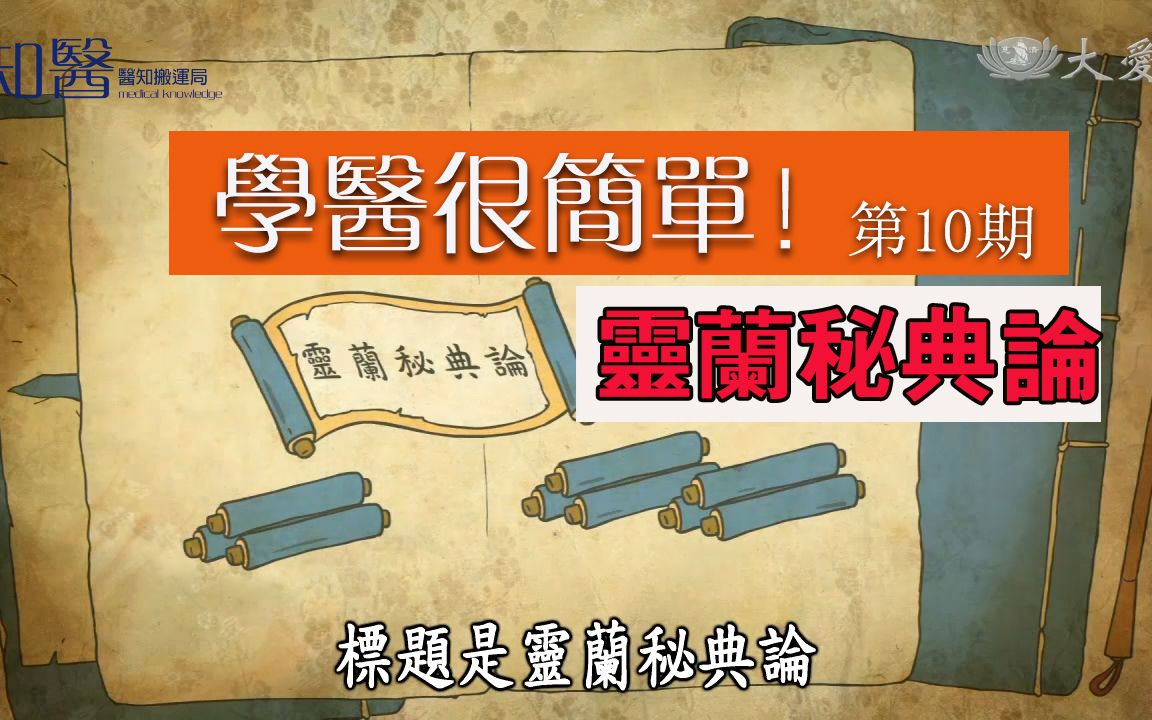 [图]学医很简单！第10期：灵兰秘典论。