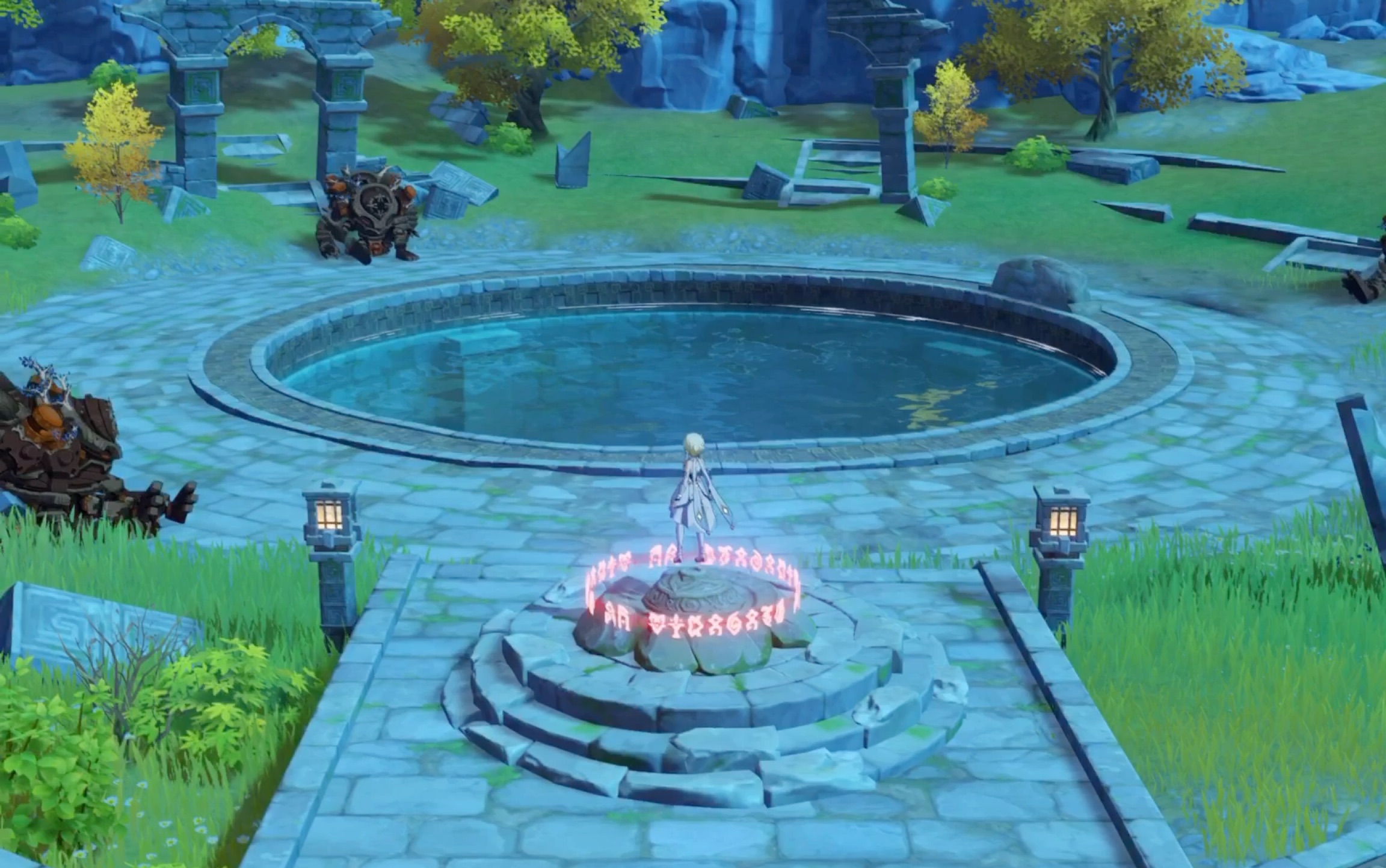 原神世界任务系列宝藏归离这次我直接淹死了3个守卫