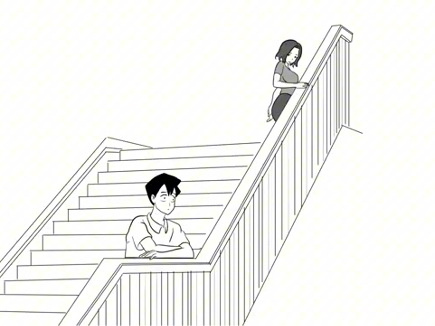 女神穿裙子上楼梯我看到了另外的世界