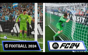 Download Video: 【4K60帧】EA Sports FC 24 (FIFA 24) VS eFootball 2024 | 画质与人物建模详细对比