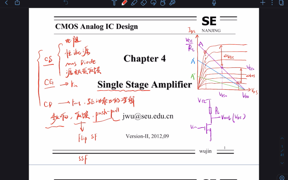 模拟CMOS集成电路设计4单级放大器哔哩哔哩bilibili