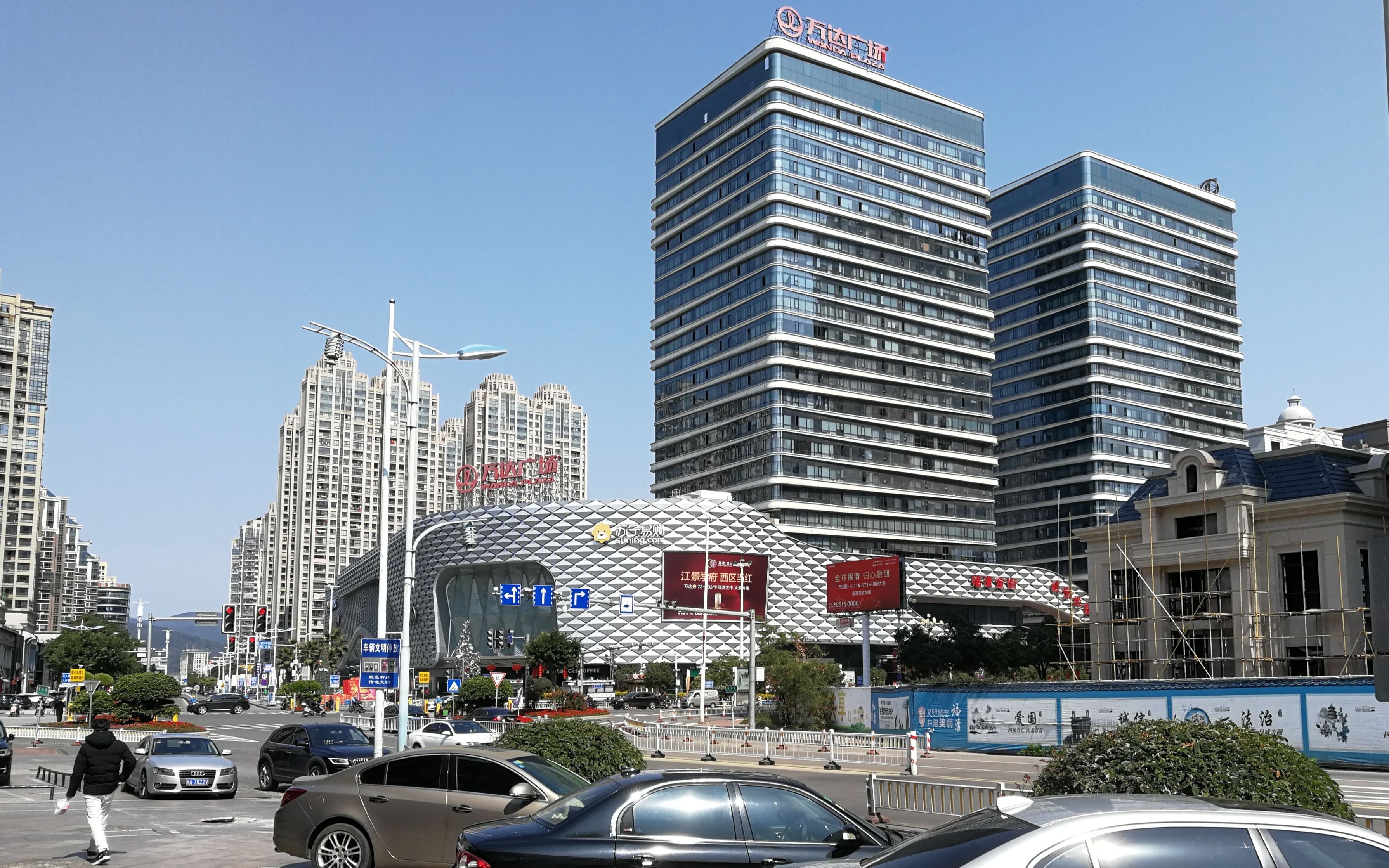 防疫期间,福清万达今天还没营业,福清万达附近